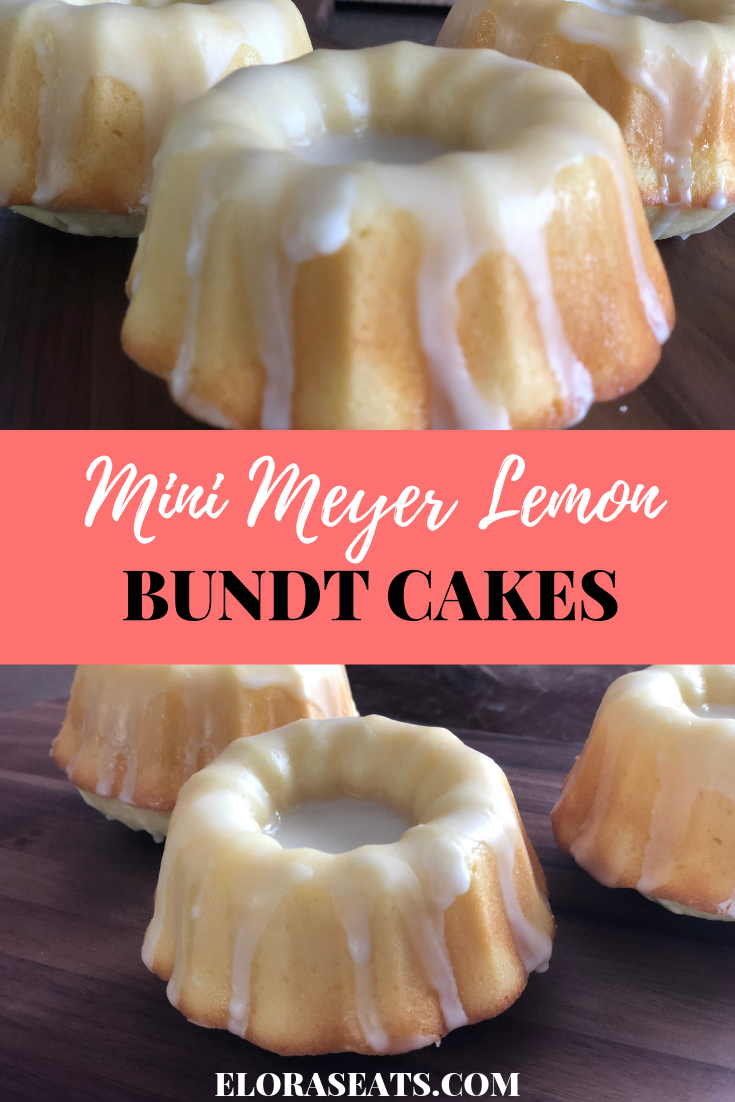 Mini Meyer Lemon Bundt Cakes